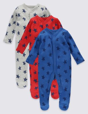 3 Pack Sleepsuits &#40;0 Months - 3 Years&#41;